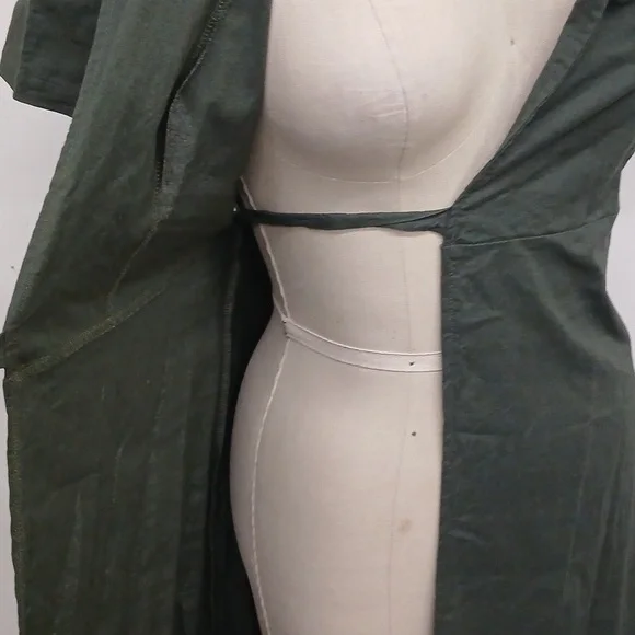 Ursime Green Maxi Wrap Dress Size Small - Picture 7 of 8